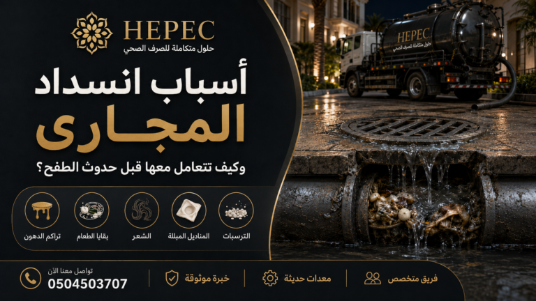 أسباب انسداد المجاري وكيف تتعامل معها قبل حدوث الطفح؟