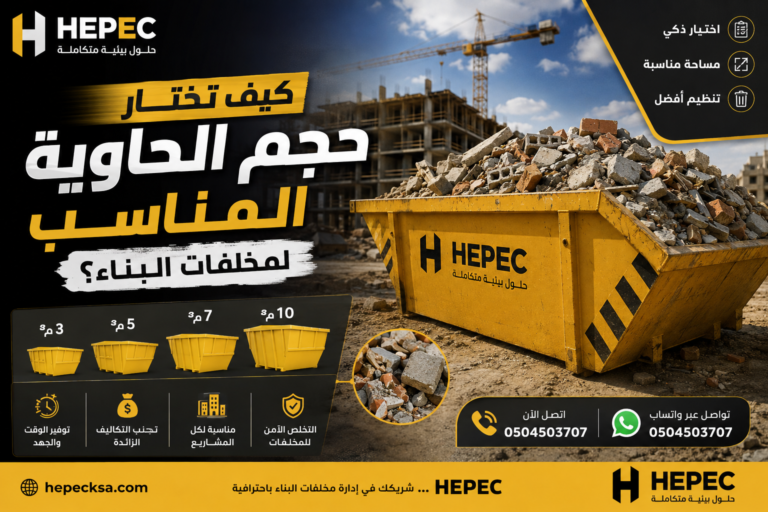 كيف تختار حجم الحاوية المناسب لمخلفات البناء؟