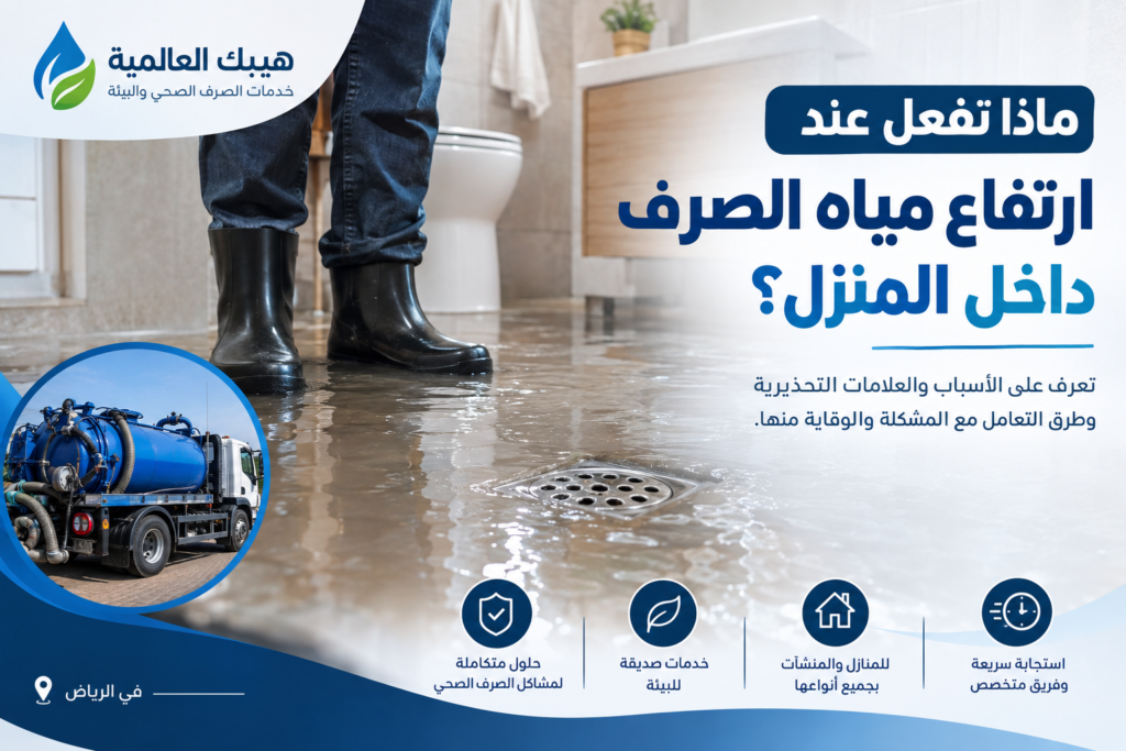 ماذا تفعل عند ارتفاع مياه الصرف داخل المنزل؟