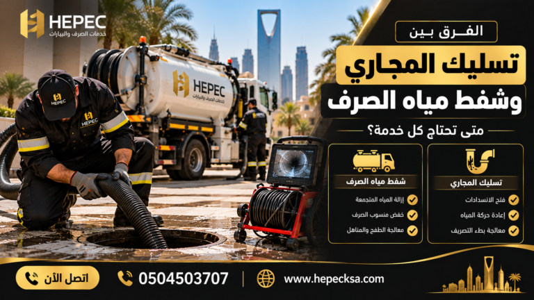 أفضل شركة تسليك المجاري وشفط مياه الصرف